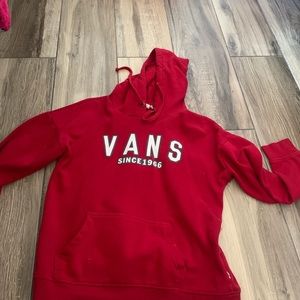 Red vans hoodie